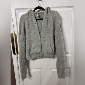 SKIMS Cozy Light Green Teddy Jacket